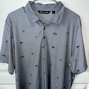 Travis Mathew Summer Print Bus Waves Palm XL